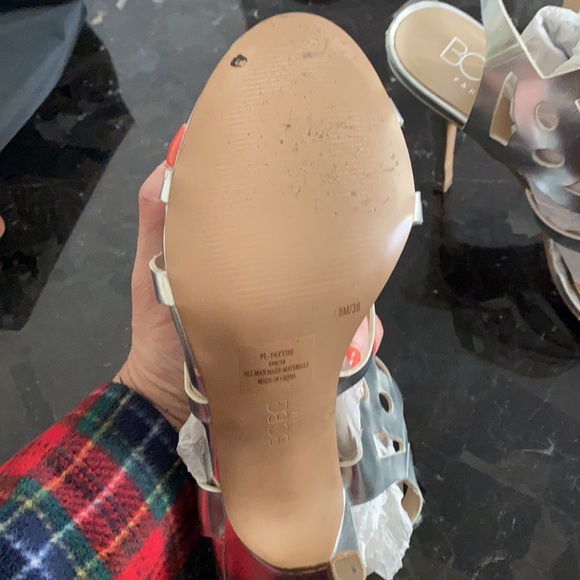 Silver BCBG Sandals - Picture 6 of 8